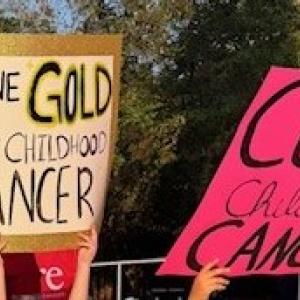 Spectators at the Firefighters 5K CURE Childhood Cancer.