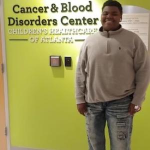Cyronn Herrington shown at the Aflac Cancer & Blood Disorders center.