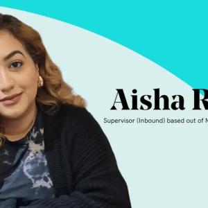 Aisha Rashid, Supervisor, GoDaddy, United Kingdom.