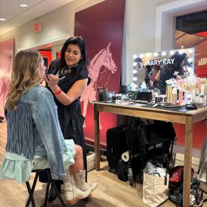 Mary Kay makeup booth