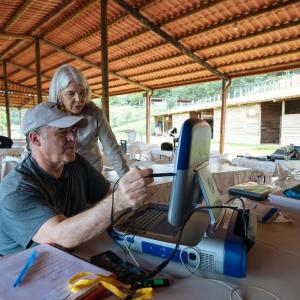 Scientists and computer