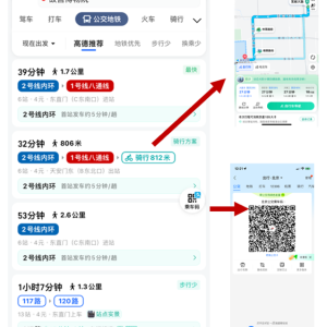 Beijing MaaS interface for users (Gaode App)