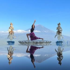 Ashwini performing a traditional Indian dance.
