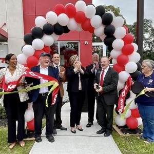 KeyBank ribbon cutting at Atlamont Ave. branch. 
