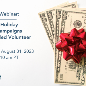 gift bow on four 50 dollar bills with webinar title text overlay