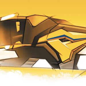 Digital rough sketch of a harvester