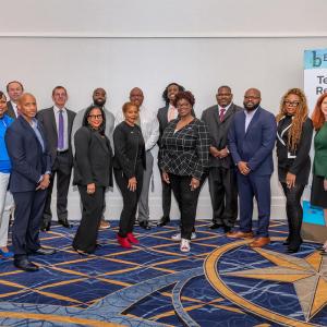 The group of winners posed for the camera