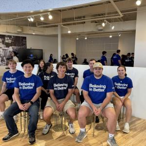 group of interns sitting