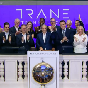 Trane Technologies (NYSE: TT) today rang the Opening Bell on the New York Stock Exchange (NYSE).