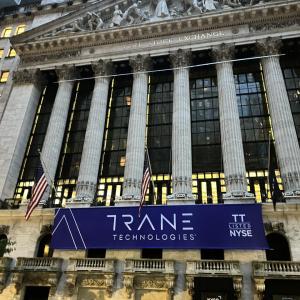 Trane Technologies (NYSE: TT) today rang the Opening Bell on the New York Stock Exchange (NYSE).