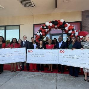 Belmont branch non profit check presentation by KeyBank.