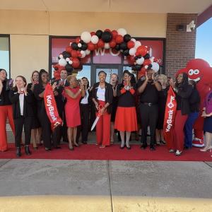 Belmont branch, KeyBank, ribbon cutting.