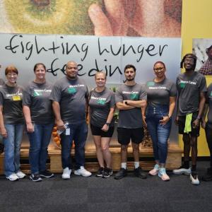 Wesco volunteers working to help fight hunger.