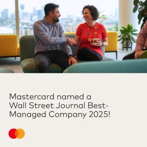 "Mastercard named a Wall Street Journal Best-Managed Company 2025!"