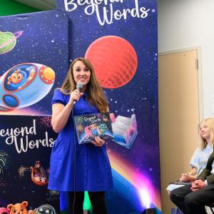 Aflac leadership team hosting a special event to launch 'Beyond Words'.