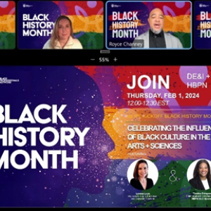 Black History Month: Celebrating the influence of Black cultures in the arts and sciences.