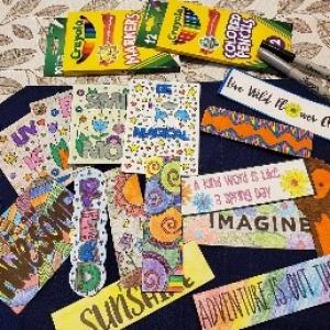 Bookmarks created by onsemi employee Elaine Garcia to benefit Cardz for Kidz, which delivers handmade gifts to children in hospitals around the world.