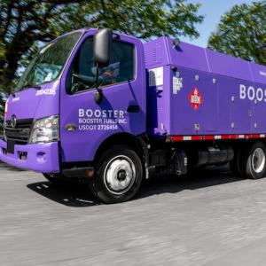Booster fuel truck.