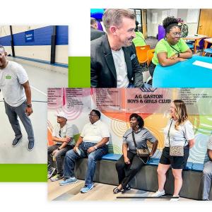 Collage of photos from Regions’ Volunteer Extravaganza.