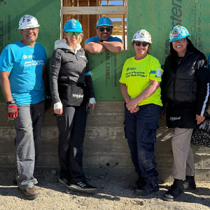 Volunteers building at the Jimmy & Rosalynn Carter Work Project in Austin, Texas