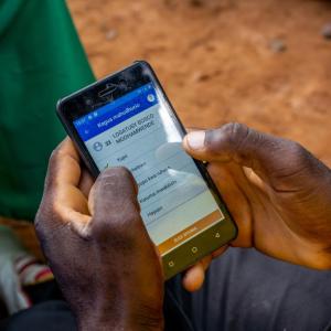 A phone with a digital loan app.