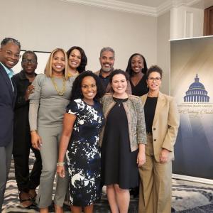 Group of people stood together for a photo