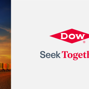 Dow headline with CDP award badge