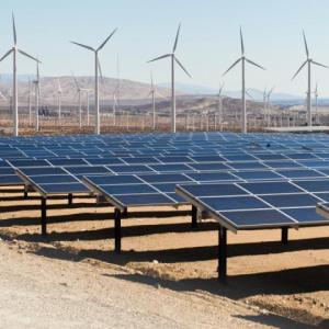 solar panels and windmills
