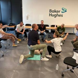 people at a CPR class