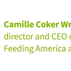 Camille Wrinkle, CEO of the fellow Feeding America affiliate
