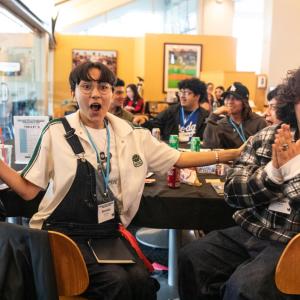 Students smiled as they learned they will each receive a two-day pass to the sold-out Camp Flog Gnaw Carnival, 