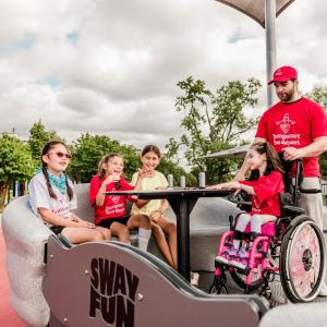 Children in a playground.