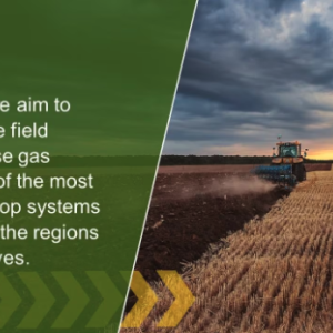 By 2030 we aim to reduce the field greenhouse gas footprint of the most emitting crop systems by 30% in the regions Bayer serves.