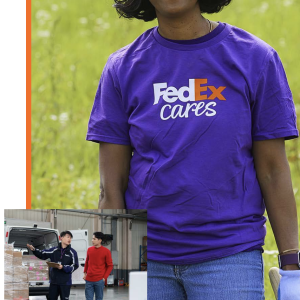 FedEx Cares Volunteers collage