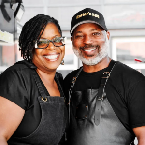 The owners of Carter’s BBQ, Darren and Theresa Carter 