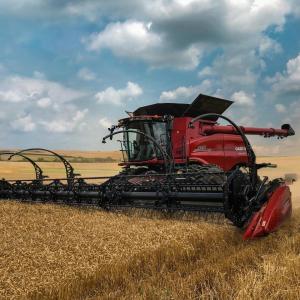 Red Case Axial Flow Combine Harvester