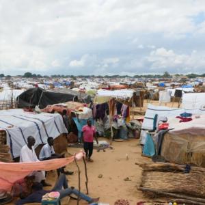 Violent conflict in Sudan has forced families to flee to neighboring countries like Chad. 