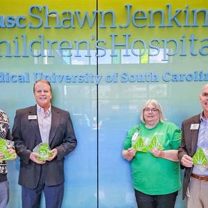 Group photo at Shawn Jenkins Children's hospital