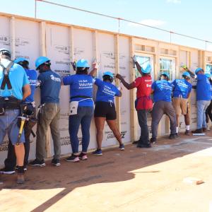 Nsombo, his wife, and their three children ages 4-8 will move into their new home in April 2024.