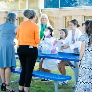 Students, teachers, and Chemours employees enjoy ribbon cutting festivities