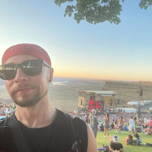 Christopher at a concert.