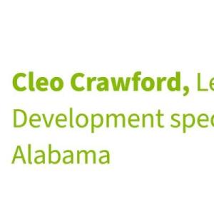 Cleo Crawford and title