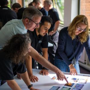 people working together