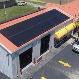 Shifting Gears to Solar, a solar and battery storage system on MB Reps’ roof