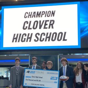Clover High School wins Trane Technologies Stadium of the Future STEM Challenge