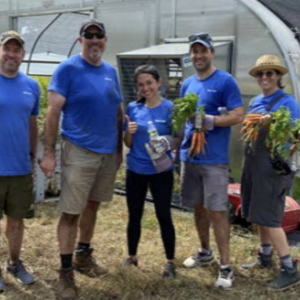 Collage of photos of Alkermes employees participating in Alkermes in Action events in 2022.