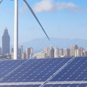solar panels and windmills