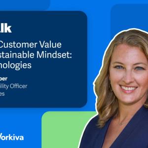 "ESG Talk" with a headshot of Cassandra Garber
