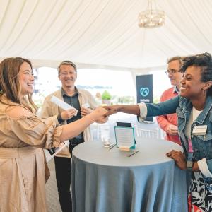 Photo: Leslie Chen, Leslie Chen Consulting at the We Love Our Customers Event Kirkland, Washington.