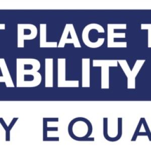 "DEI Best Place to Work for Disability Inclusion 2023" logo